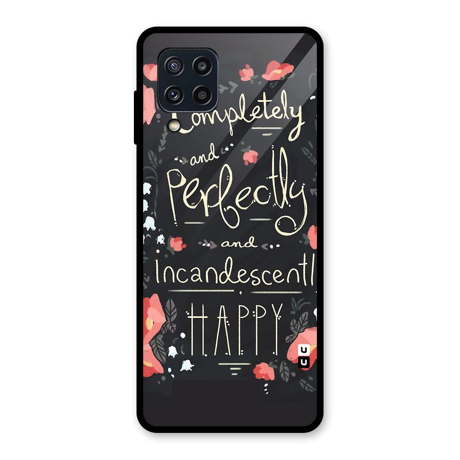 Completely Happy Glass Back Case for Galaxy M32
