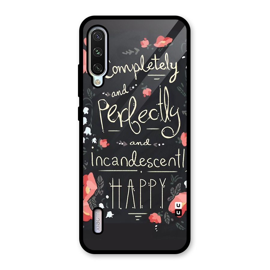 Completely Happy Glass Back Case for Mi A3