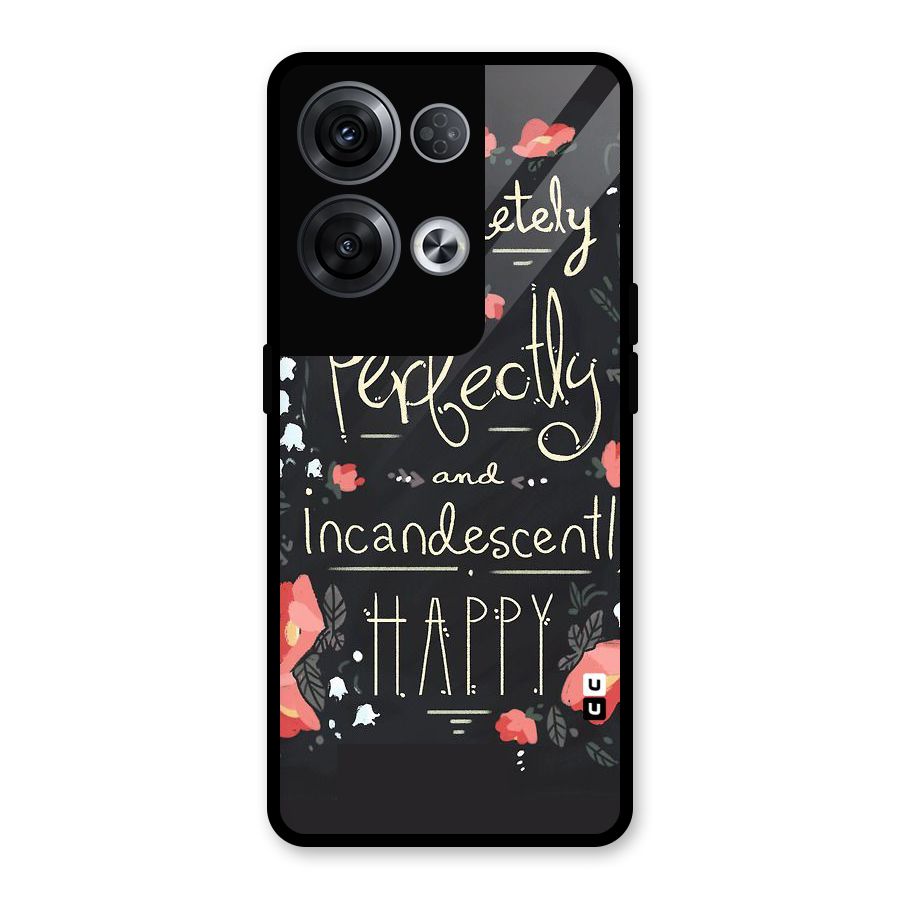 Completely Happy Glass Back Case for Oppo Reno8 Pro 5G
