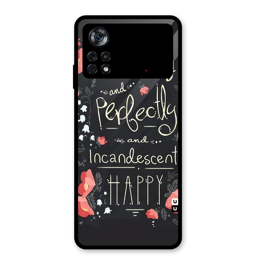 Completely Happy Glass Back Case for Poco X4 Pro 5G