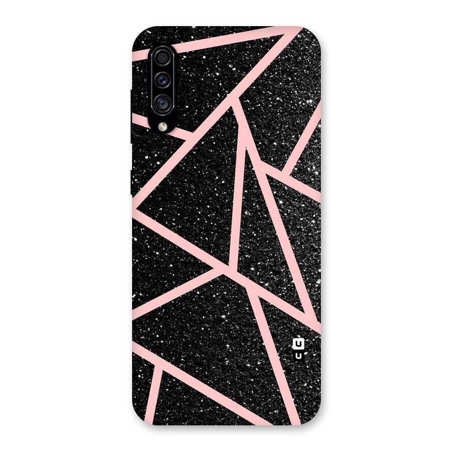Concrete Black Pink Stripes Back Case for Galaxy A30s