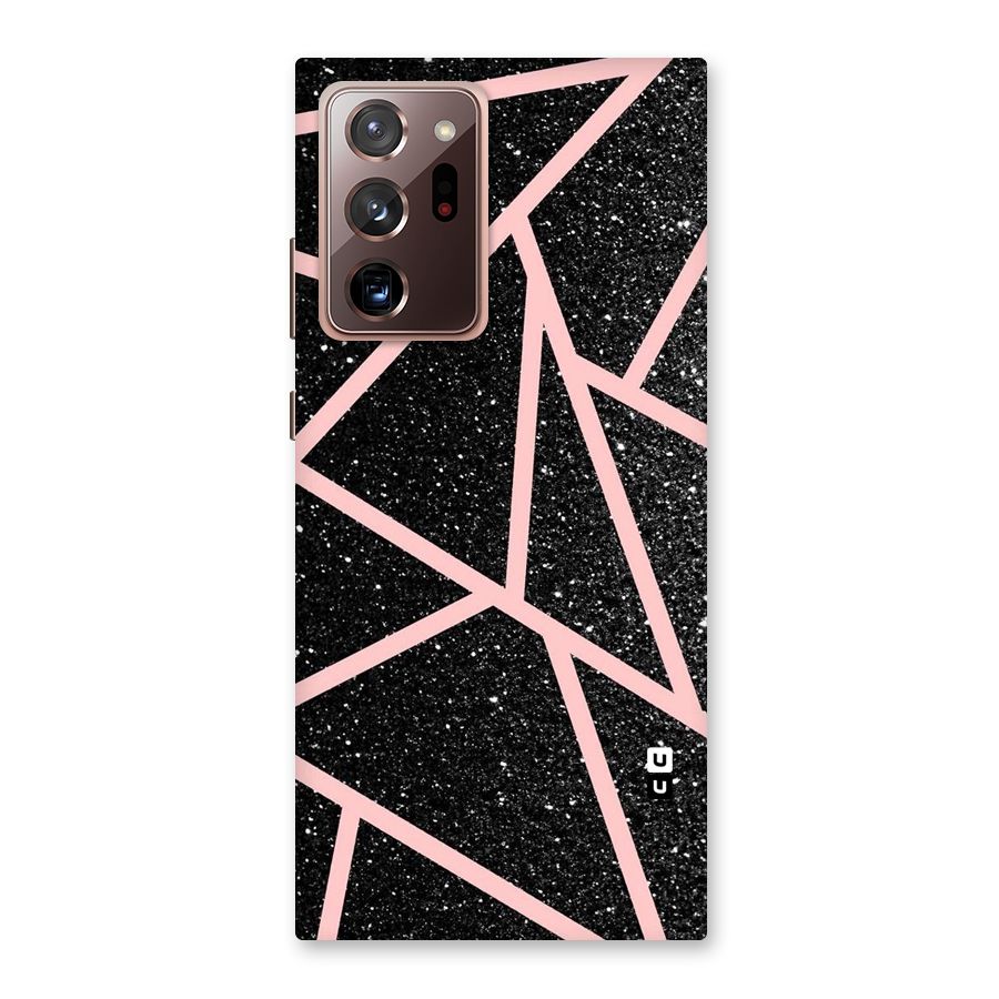 Concrete Black Pink Stripes Back Case for Galaxy Note 20 Ultra
