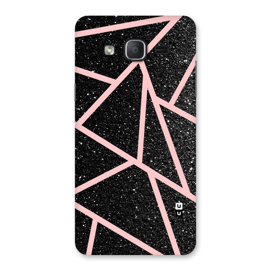 Concrete Black Pink Stripes Back Case for Galaxy On7 2015