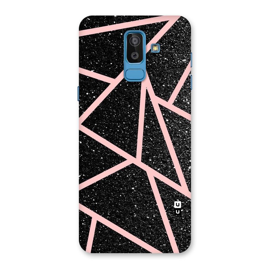 Concrete Black Pink Stripes Back Case for Galaxy On8 (2018)