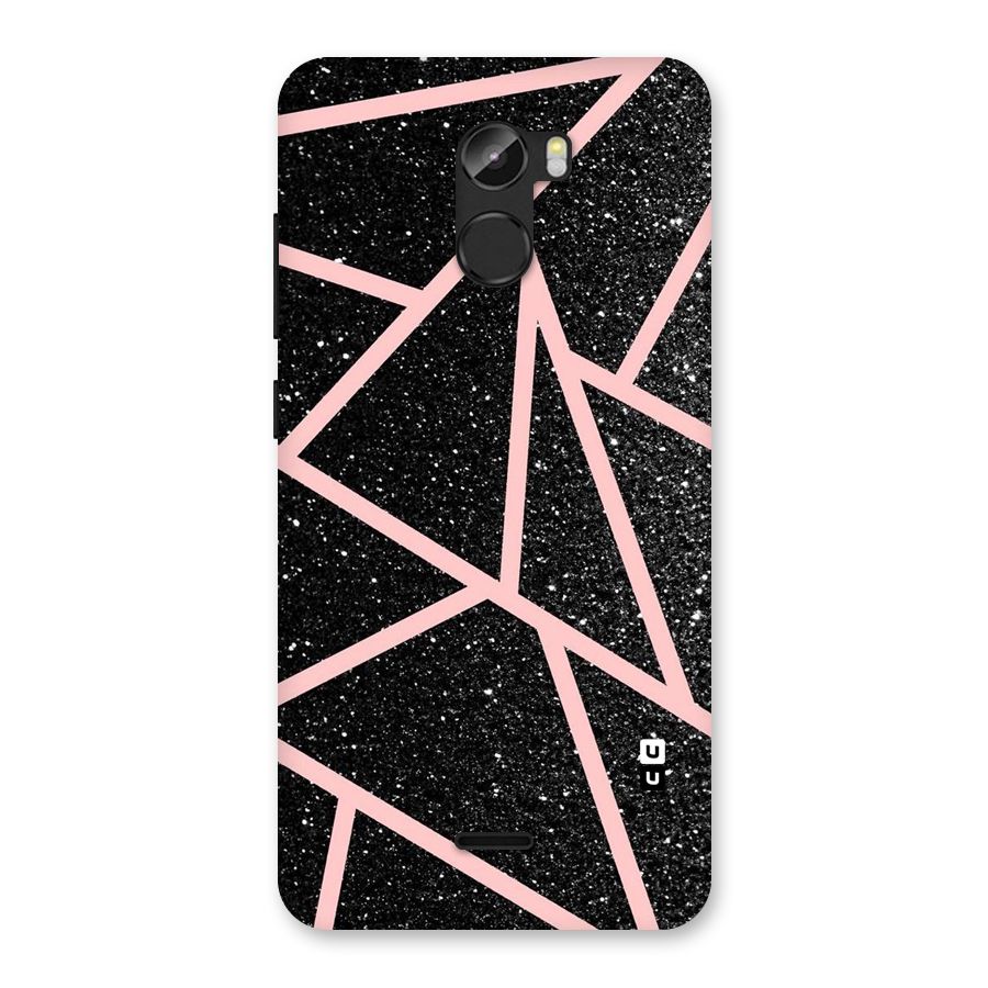 Concrete Black Pink Stripes Back Case for Gionee X1