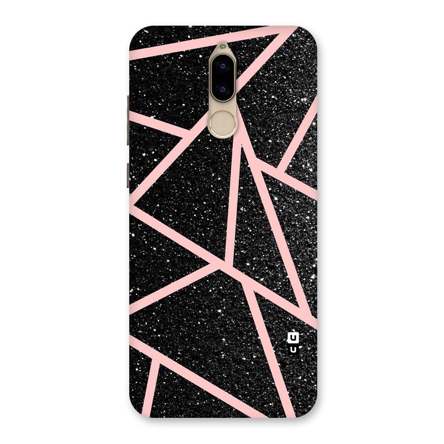 Concrete Black Pink Stripes Back Case for Honor 9i