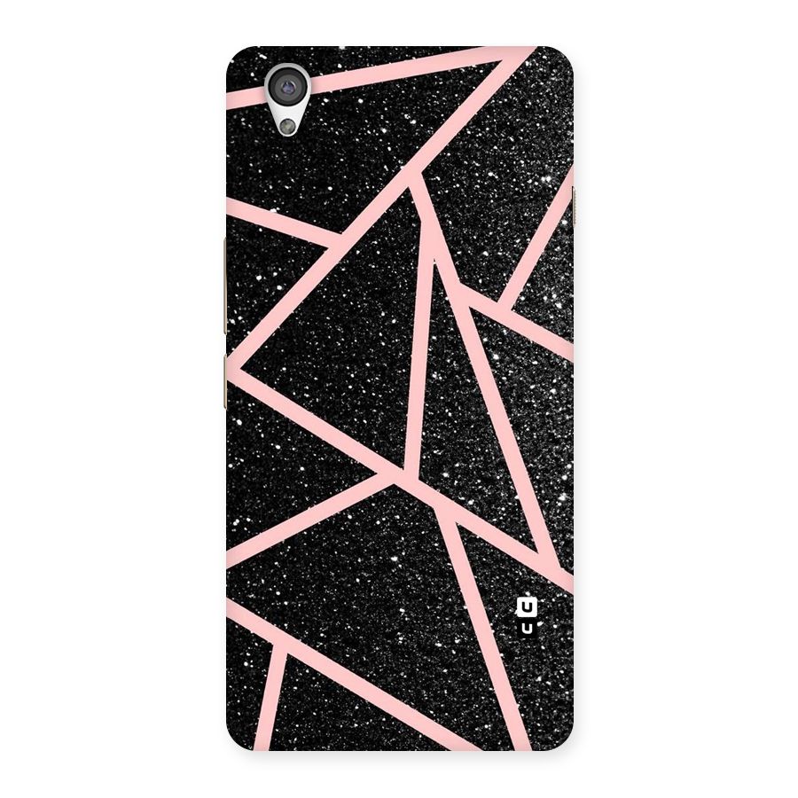 Concrete Black Pink Stripes Back Case for OnePlus X
