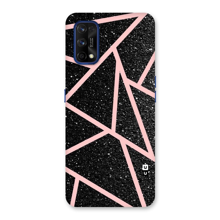 Concrete Black Pink Stripes Back Case for Realme 7 Pro