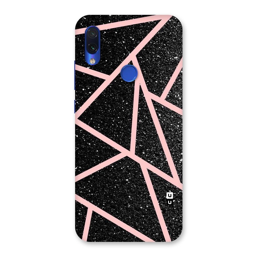 Concrete Black Pink Stripes Back Case for Redmi Note 7