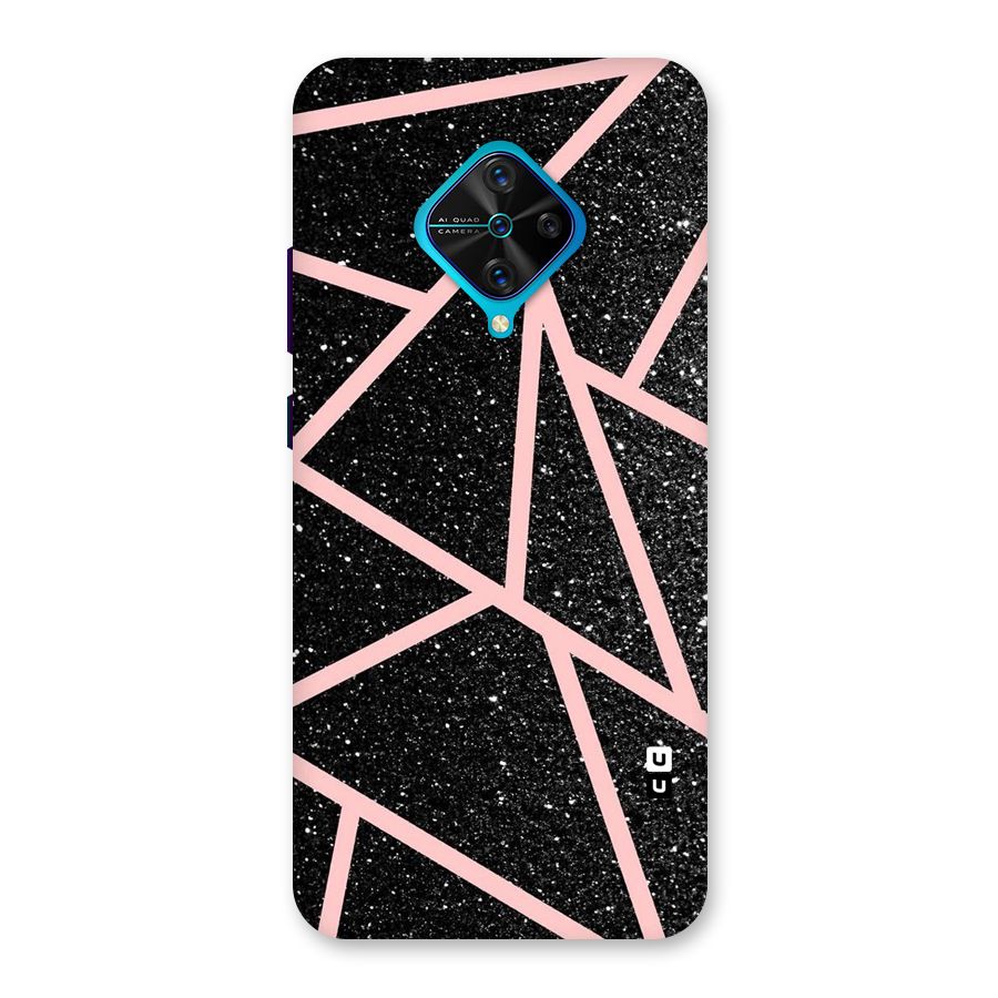 Concrete Black Pink Stripes Back Case for Vivo S1 Pro