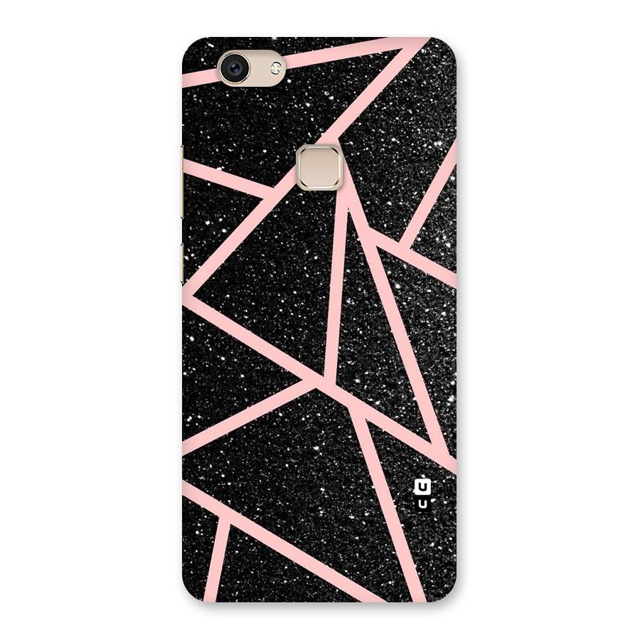 Concrete Black Pink Stripes Back Case for Vivo V7