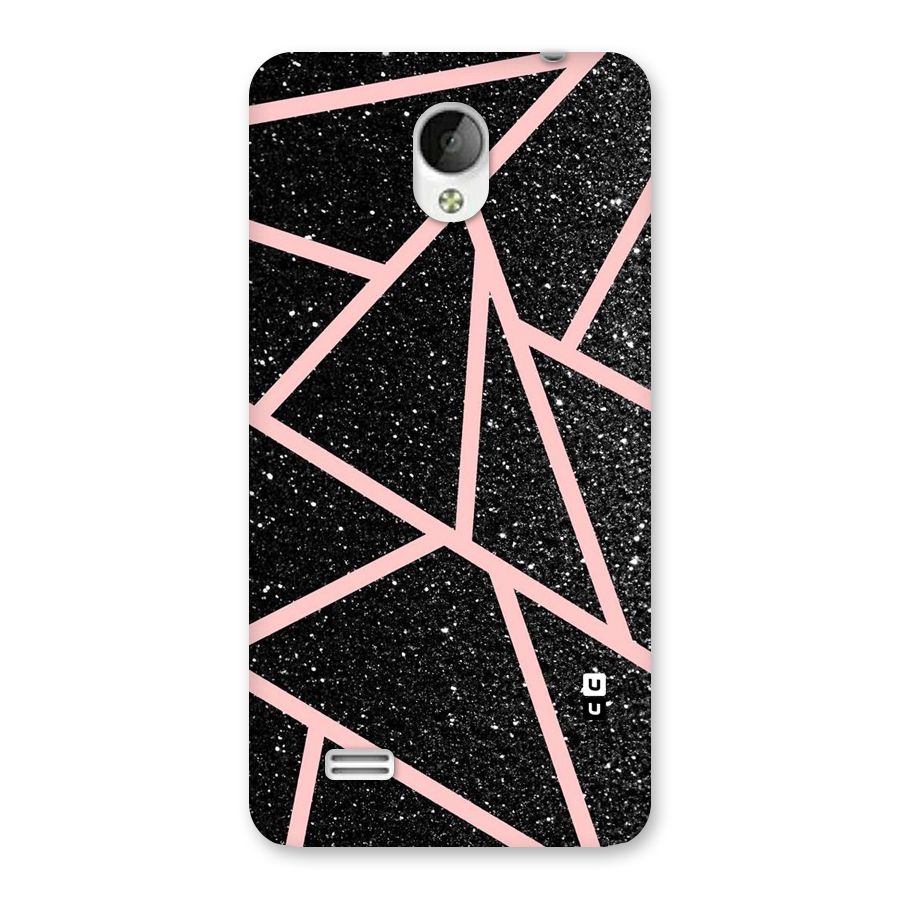 Concrete Black Pink Stripes Back Case for Vivo Y21