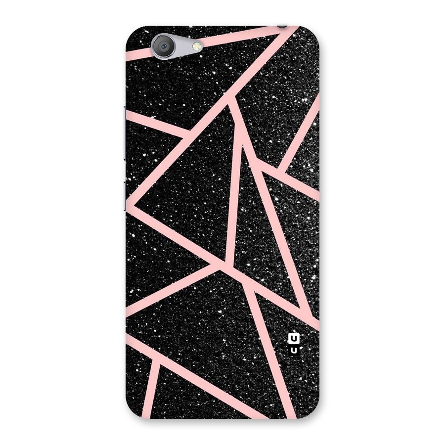 Concrete Black Pink Stripes Back Case for Vivo Y53