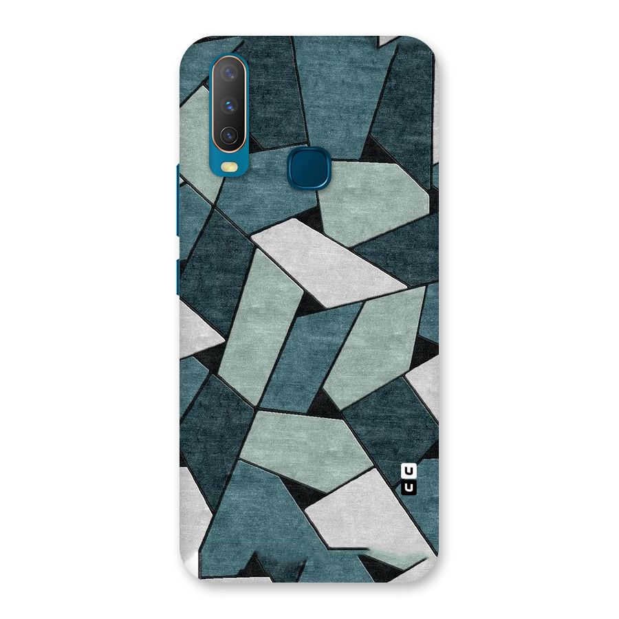 Concrete Green Abstract Back Case for Vivo Y12