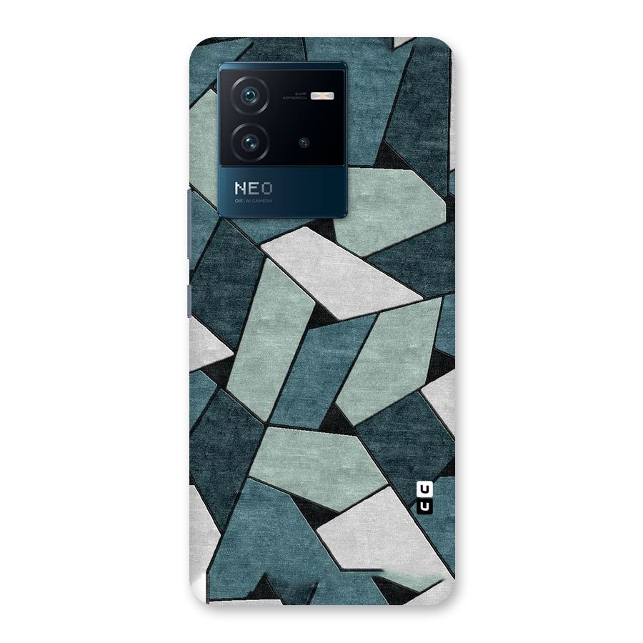 Concrete Green Abstract Back Case for Vivo iQOO Neo 6 5G