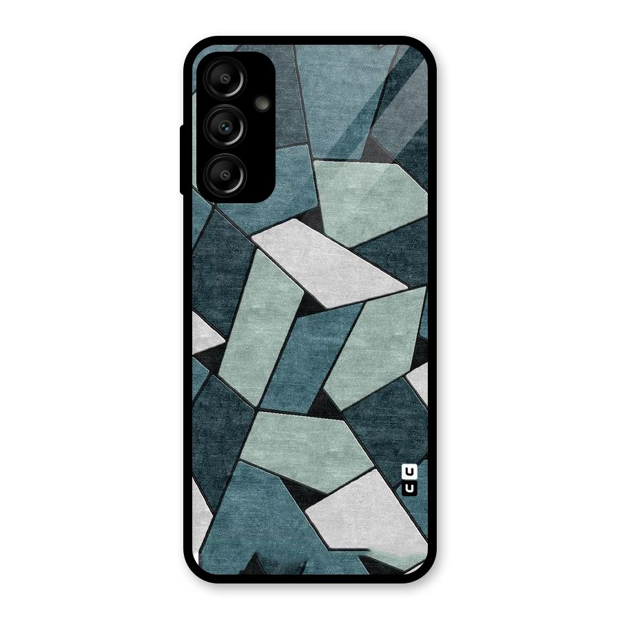 Concrete Green Abstract Glass Back Case for Galaxy A14 5G