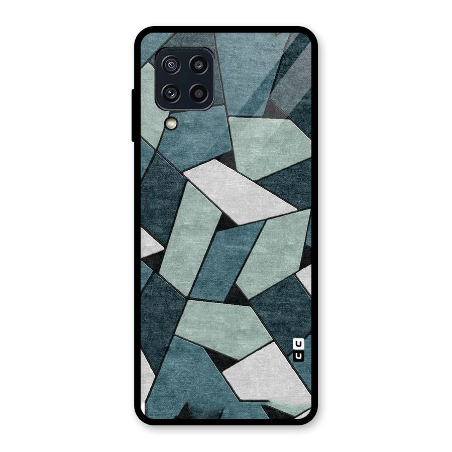 Concrete Green Abstract Glass Back Case for Galaxy M32