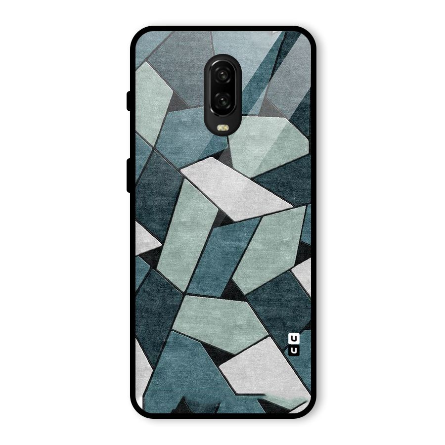 Concrete Green Abstract Glass Back Case for OnePlus 6T