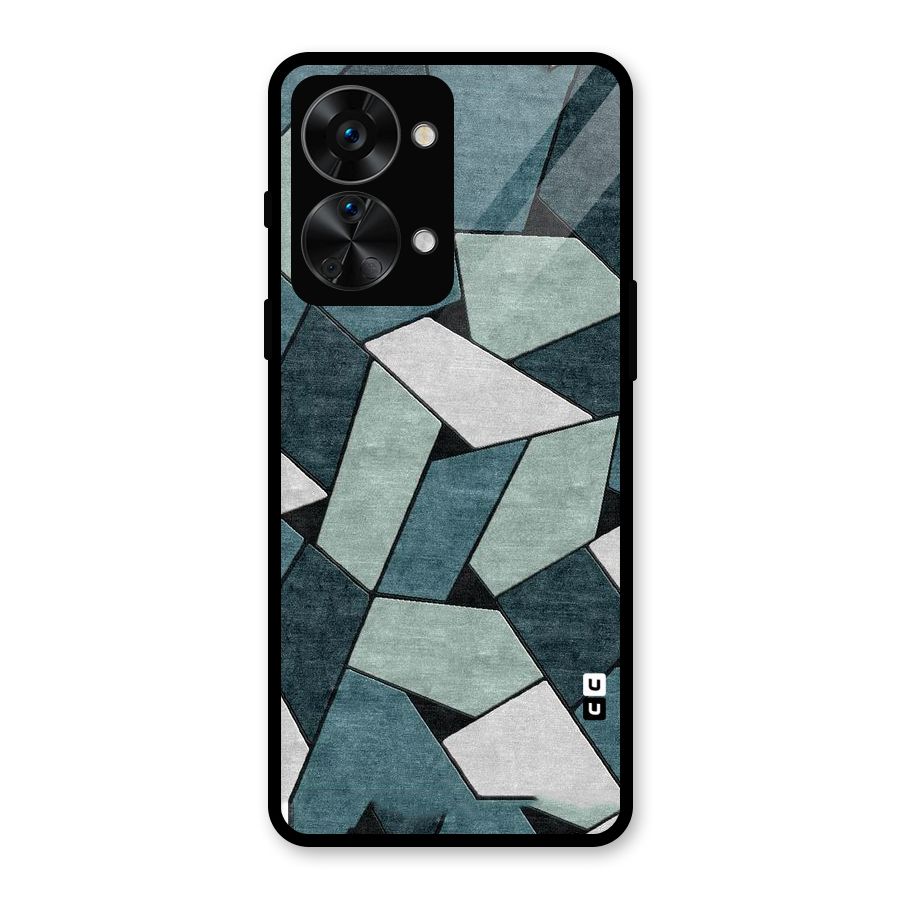 Concrete Green Abstract Glass Back Case for OnePlus Nord 2T