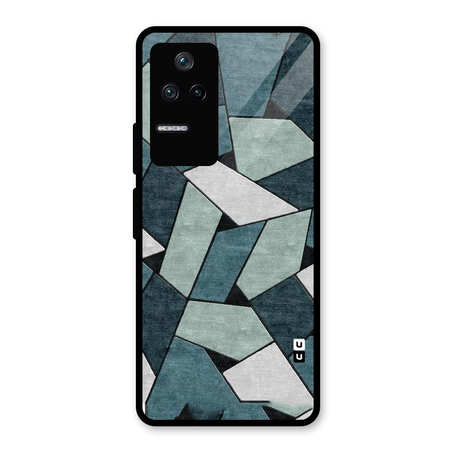 Concrete Green Abstract Glass Back Case for Poco F4 5G