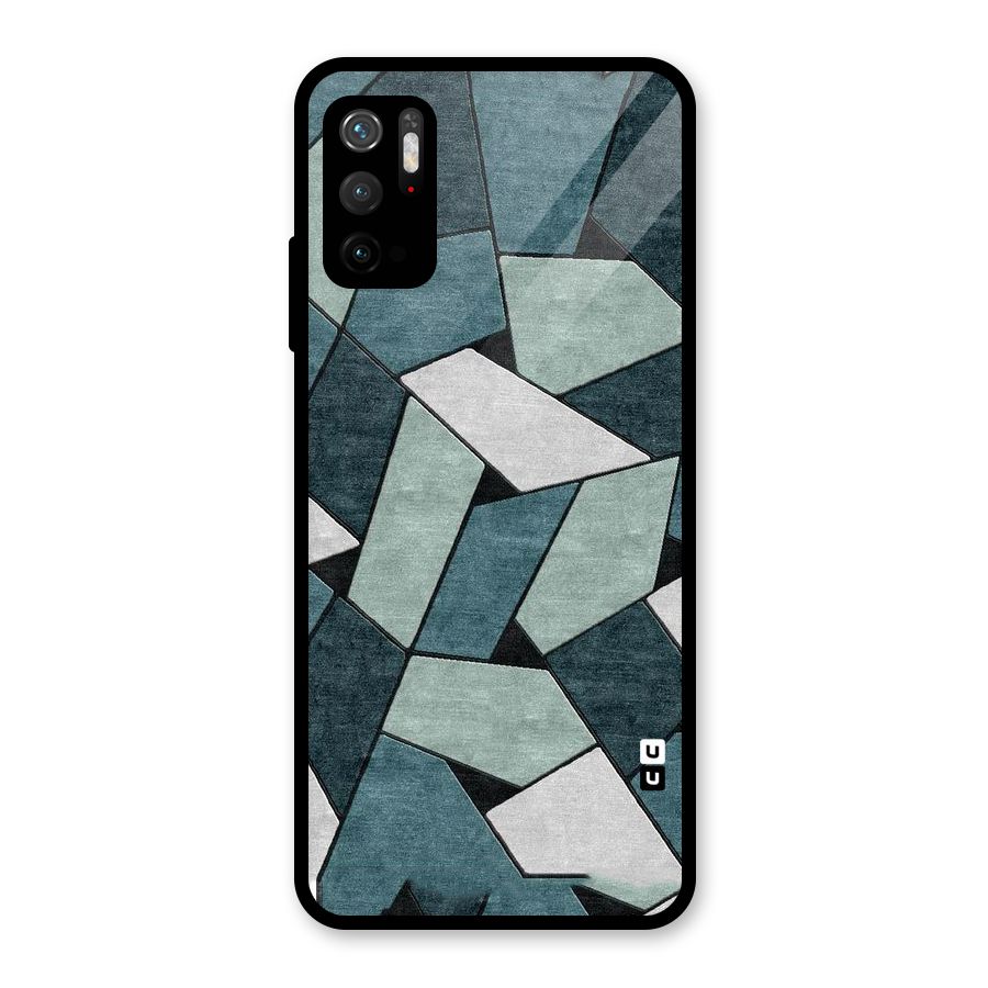 Concrete Green Abstract Glass Back Case for Poco M3 Pro 5G