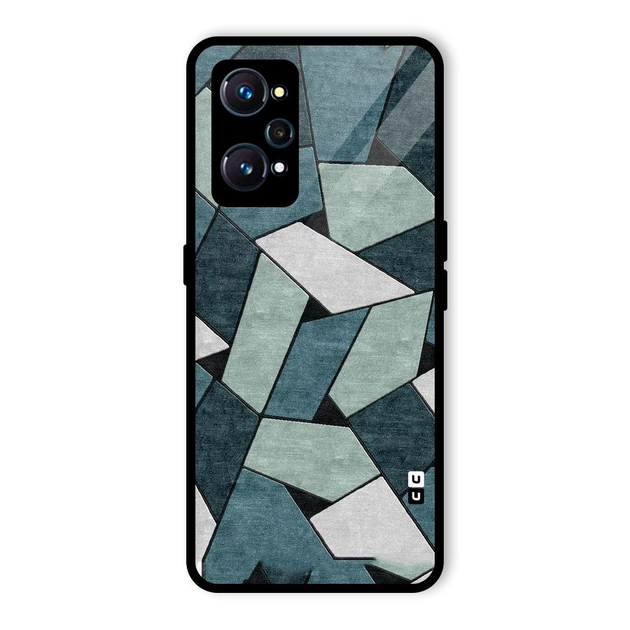 Concrete Green Abstract Glass Back Case for Realme GT 2