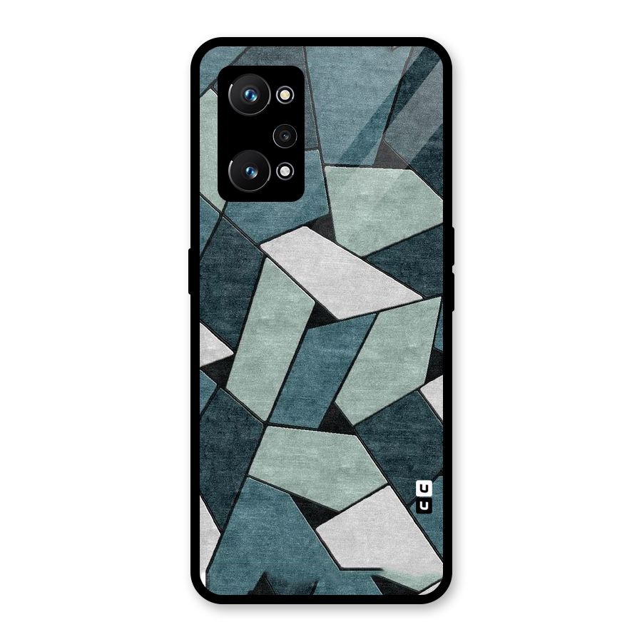 Concrete Green Abstract Glass Back Case for Realme GT Neo 3T