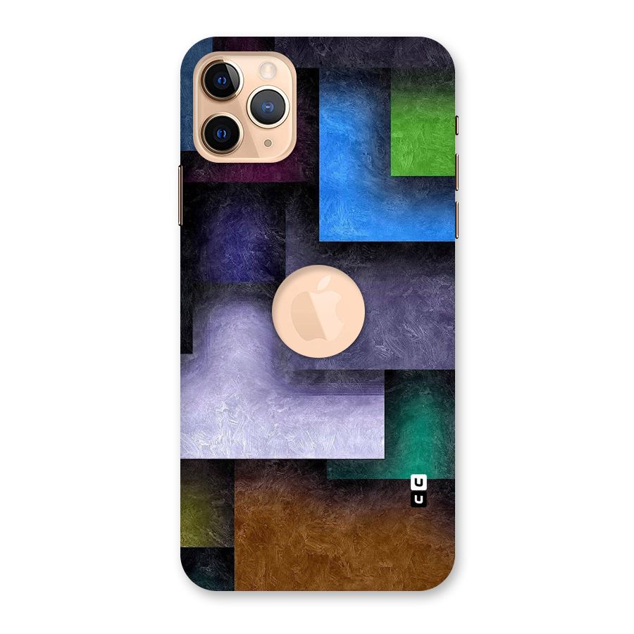 Concrete Squares Back Case for iPhone 11 Pro Max Logo Cut