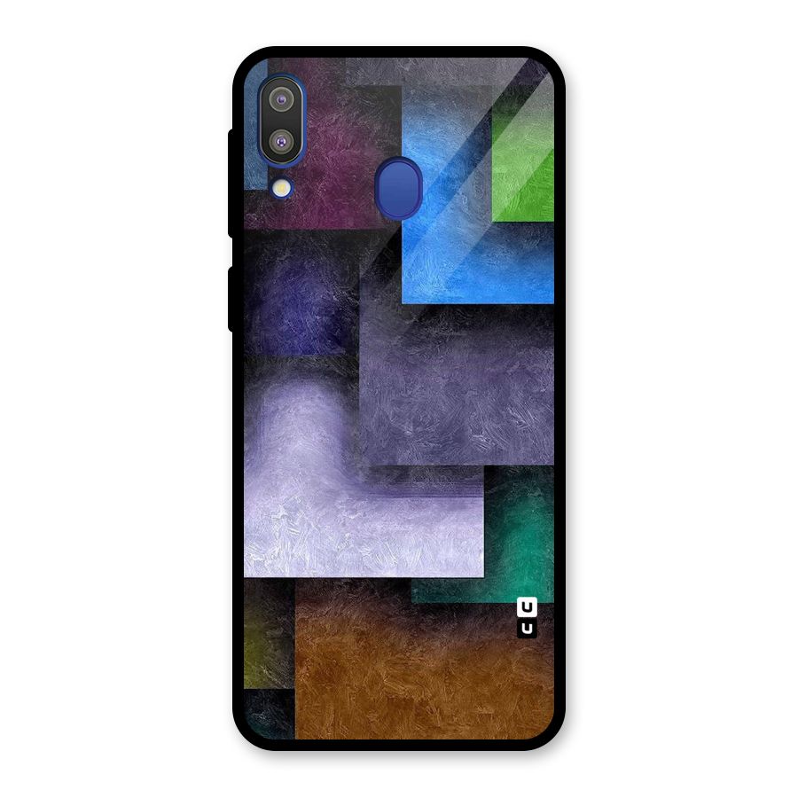 Concrete Squares Glass Back Case for Galaxy M20
