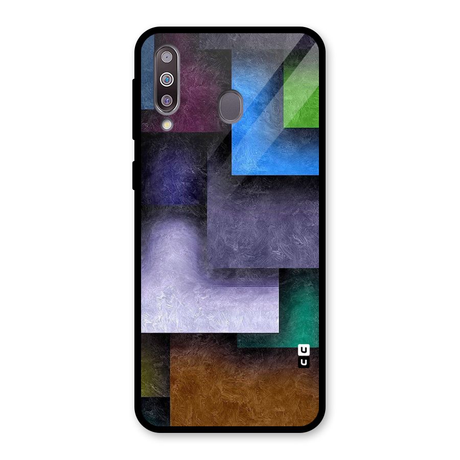 Concrete Squares Glass Back Case for Galaxy M30