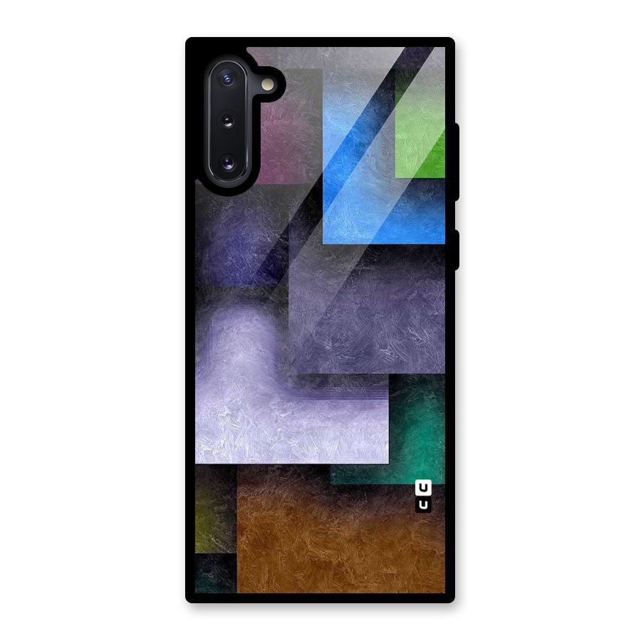 Concrete Squares Glass Back Case for Galaxy Note 10
