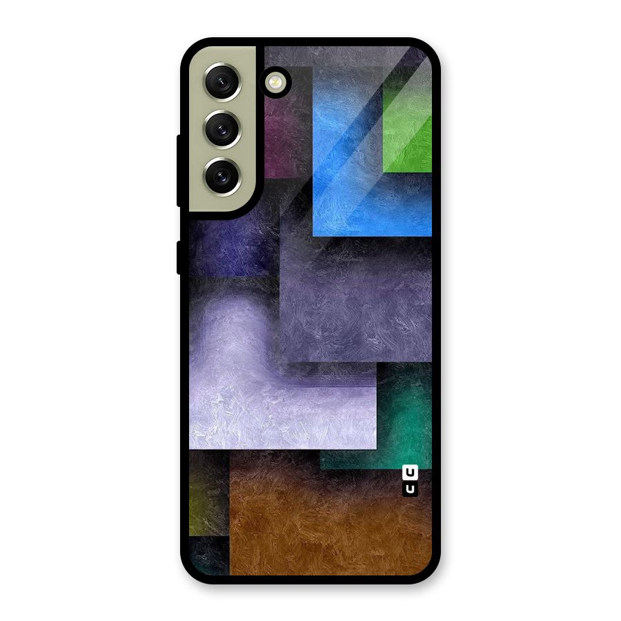 Concrete Squares Glass Back Case for Galaxy S21 FE 5G