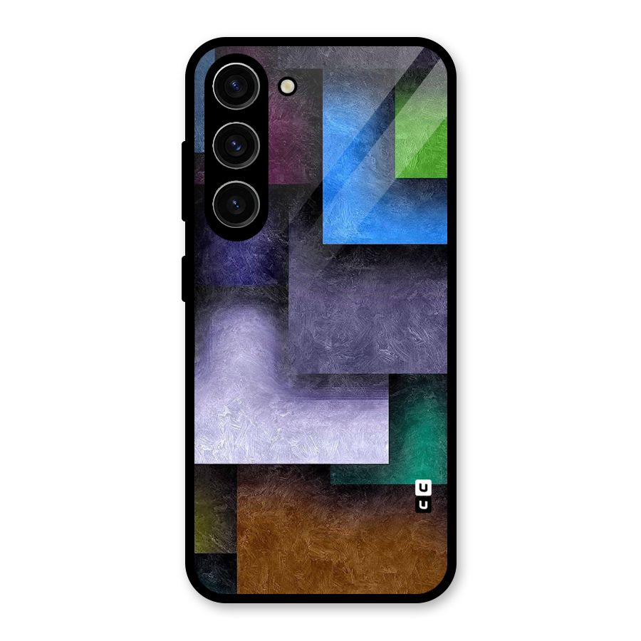 Concrete Squares Glass Back Case for Galaxy S23
