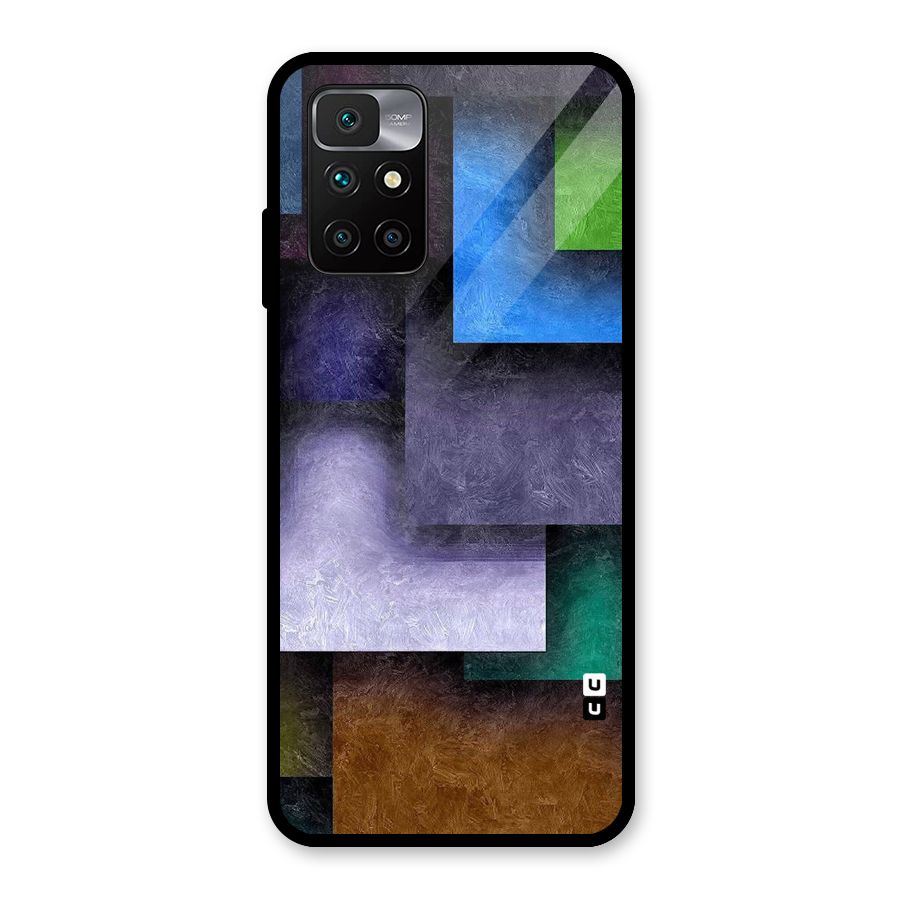 Concrete Squares Glass Back Case for Redmi 10 Prime