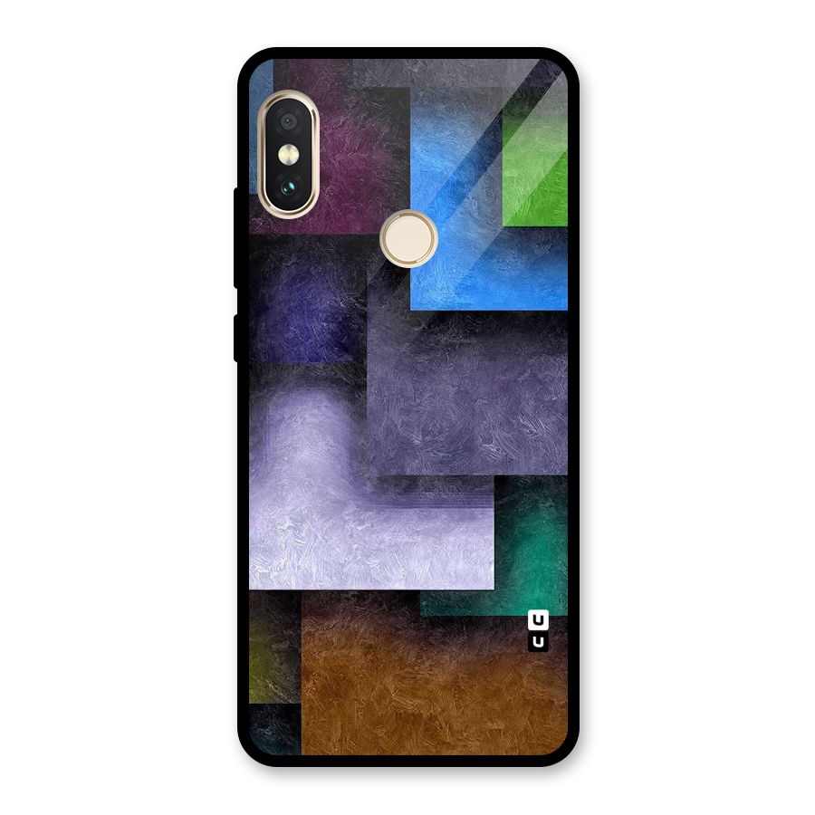 Concrete Squares Glass Back Case for Redmi Note 5 Pro