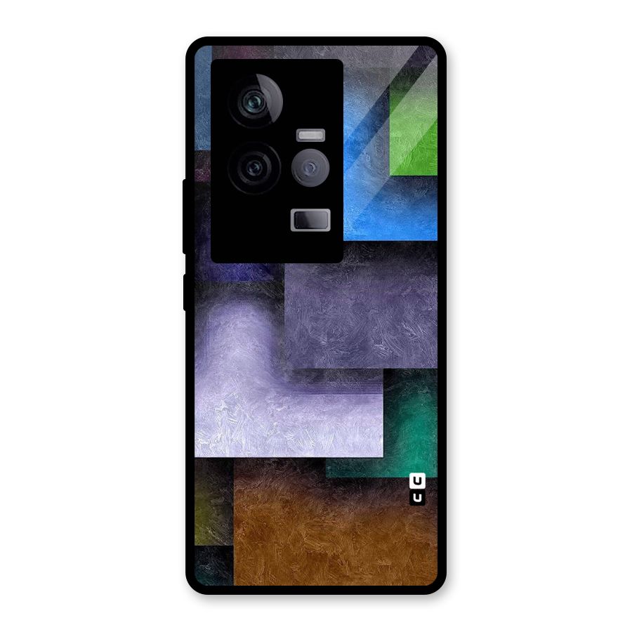 Concrete Squares Glass Back Case for Vivo iQOO 11 5G