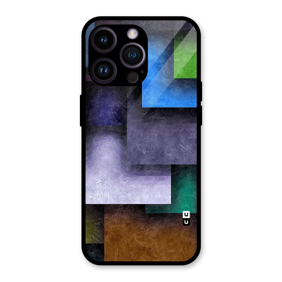 Concrete Squares Glass Back Case for iPhone 14 Pro Max