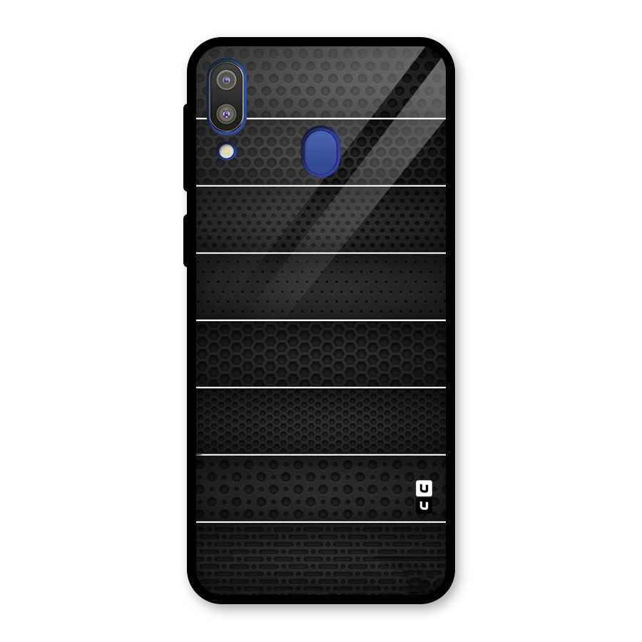 Concrete Stripes Glass Back Case for Galaxy M20