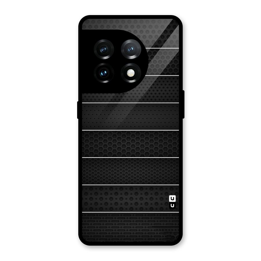 Concrete Stripes Glass Back Case for OnePlus 11