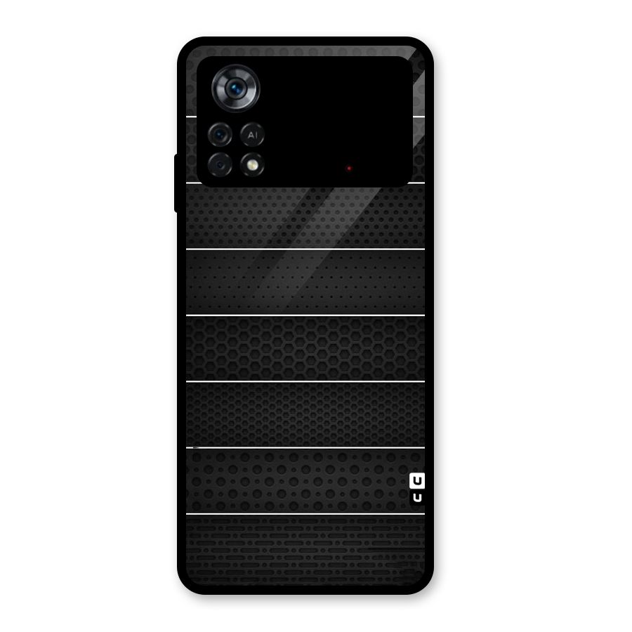 Concrete Stripes Glass Back Case for Poco X4 Pro 5G