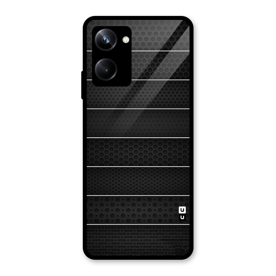 Concrete Stripes Glass Back Case for Realme 10 Pro