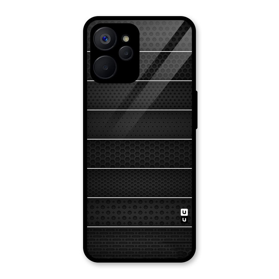 Concrete Stripes Glass Back Case for Realme 9i 5G
