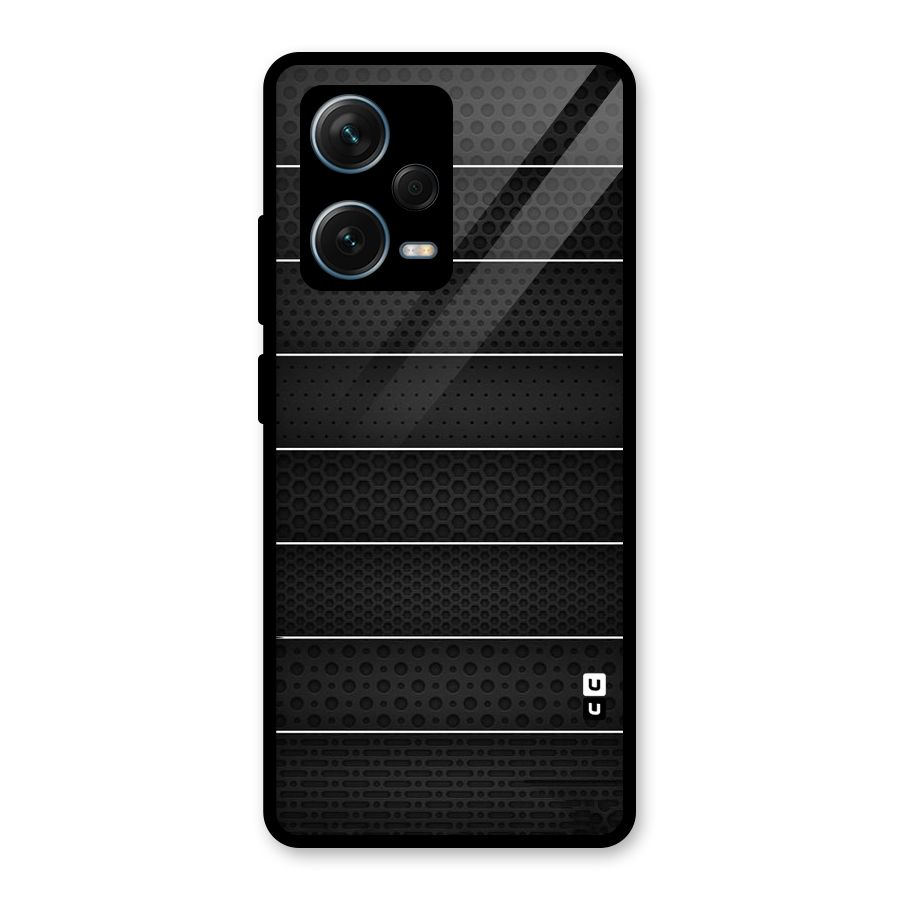 Concrete Stripes Glass Back Case for Redmi Note 12 Pro Plus 5G