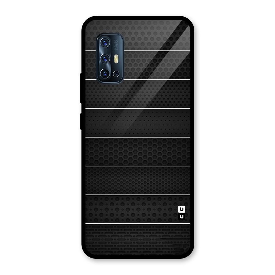 Concrete Stripes Glass Back Case for Vivo V17