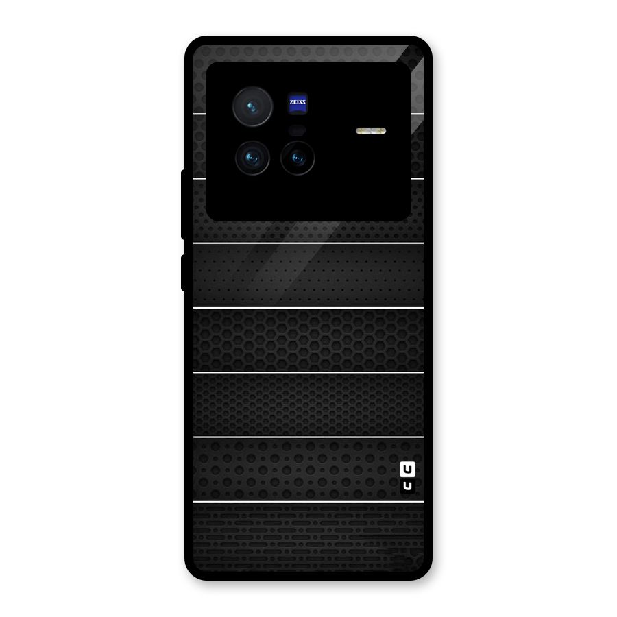 Concrete Stripes Glass Back Case for Vivo X80