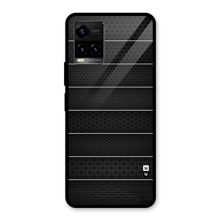 Concrete Stripes Glass Back Case for Vivo Y21T