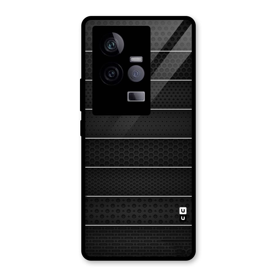 Concrete Stripes Glass Back Case for Vivo iQOO 11 5G