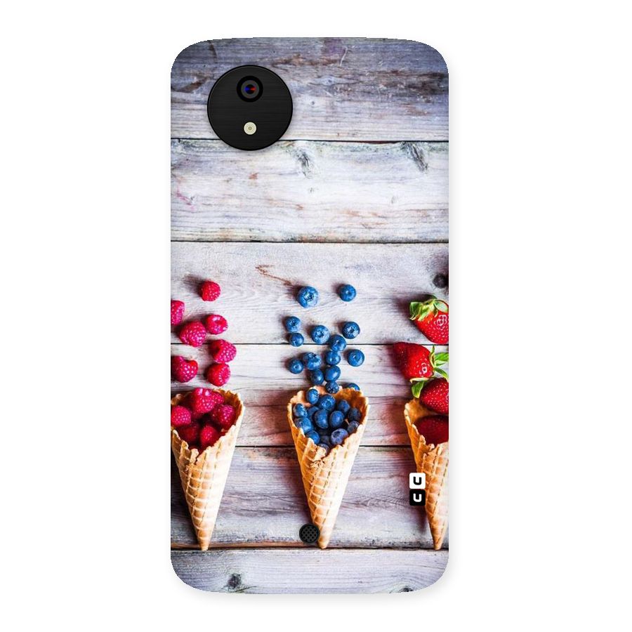 Cone Fruits Design Back Case for Micromax Canvas A1