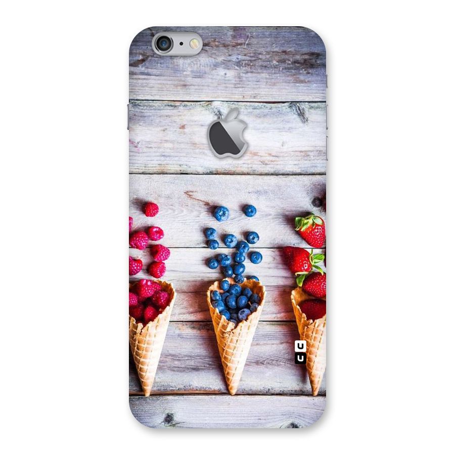 Cone Fruits Design Back Case for iPhone 6 Plus 6S Plus Logo Cut