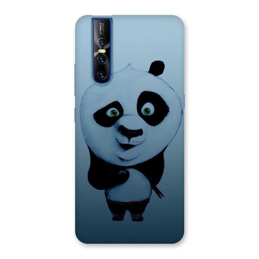 Confused Cute Panda Back Case for Vivo V15 Pro